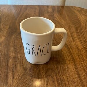 Rae Dunn Grace White Mug